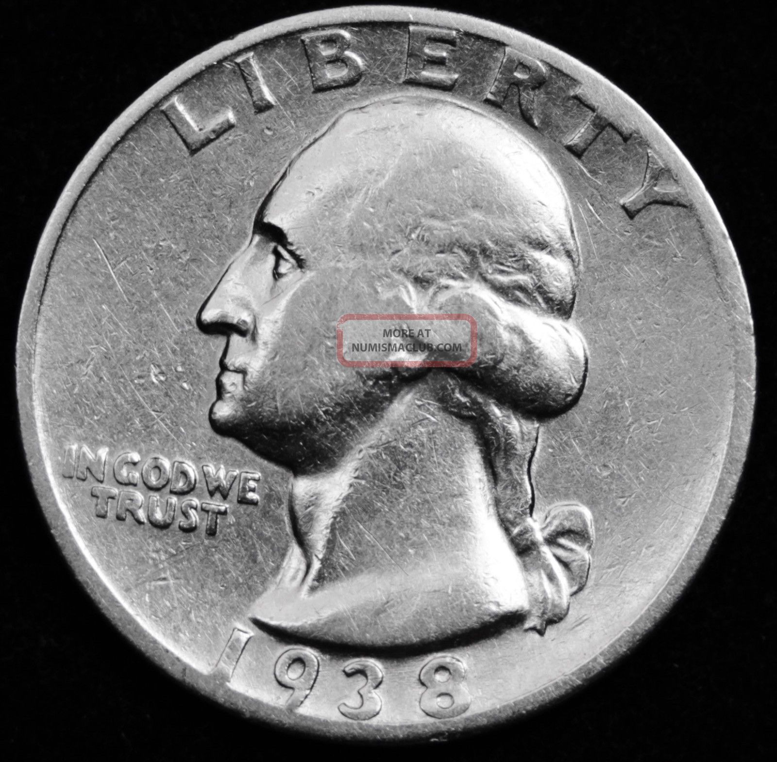 1938 S Washington Quarter.