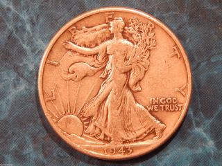 1943 Walking Liberty Silver Half Dollar 50c Coin Id Wl004 photo