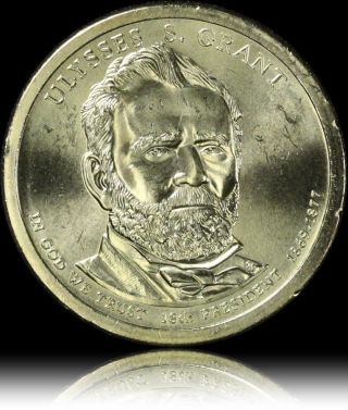 Grant Gem Luster Presidential Usa Dollar Coin L30 photo