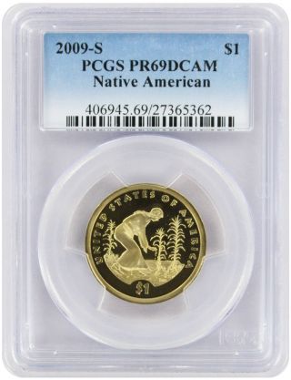 2009 - S Sacagawea Native American Dollar Pr69dcam Pcgs Proof 69 Deep Cameo photo