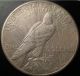 Key 1927 $1 Peace Dollar - Mintage Only 848,  000 (e) Dollars photo 1