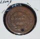 1849 1c Braided Hairhead Cent Hole 2 Large Cents photo 1