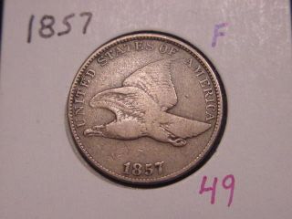 1857 Flying Eagle Cent Fine Better Date photo