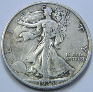1935 - P U.  S.  Walking Liberty Silver Half Dollar Coin - Au - 122921 photo