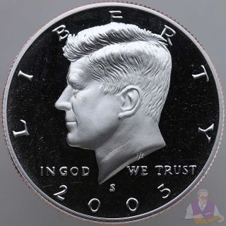 2005 S Kennedy Half Dollar Gem Deep Cameo Cn - Clad Proof Coin photo
