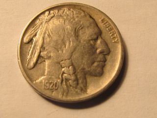 1920 P Buffalo Indian Nickel In Xf Extra Fine photo