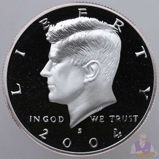 2004 S Kennedy Half Dollar Gem Deep Cameo Cn - Clad Proof Coin photo