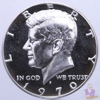 1970 S Kennedy Half Dollar Gem 40 Silver Proof Coin photo