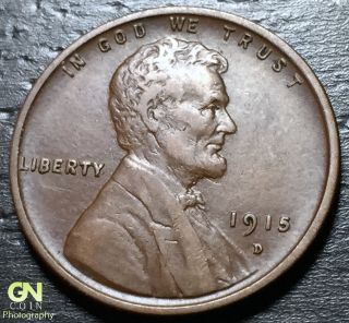 1915 D Lincoln Cent Wheat Penny - - Make Us An Offer B1583 photo
