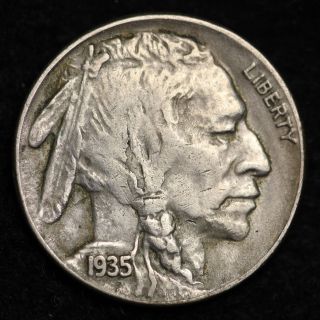 1935 - S Buffalo Nickel Choice Au photo