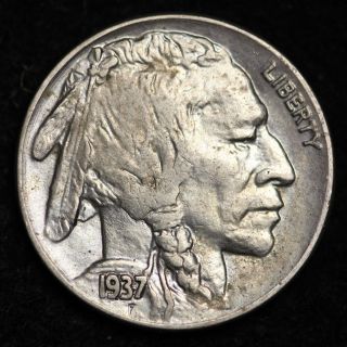 1937 - D Buffalo Nickel Choice Unc photo