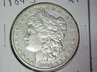 Xf 1884 - S Morgan Silver Dollar - Extremely Fine Details - Cleaned - 122914 photo