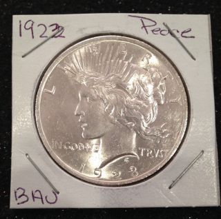 1923 Peace Silver Dollar.  Holiday photo