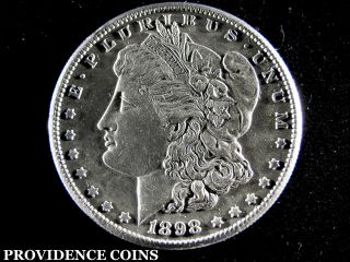 1898 - S Morgan Silver Dollar Scarce Date, photo