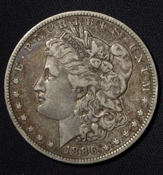 1886 O Morgan Silver Dollar Better Date photo