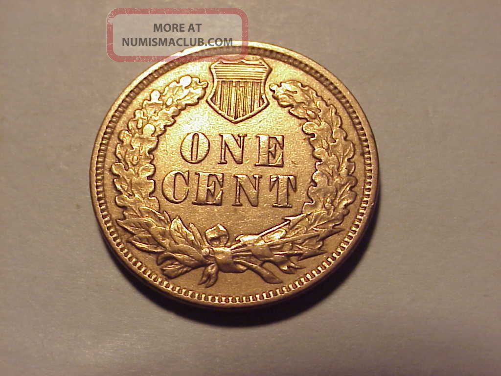 1899 Indian Head Cent Au Details