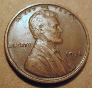 1920 D Lincoln Wheat Cent Coin One Penny (318l) photo