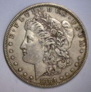 1884 Morgan Silver Dollar Ef Xf Extra Fine Philadelphia Issue photo