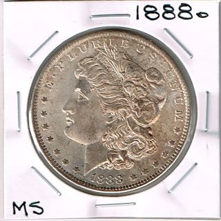 1888o Morgan Silver Dollar - Ms,  - Dbl Die Rev Vam9 photo