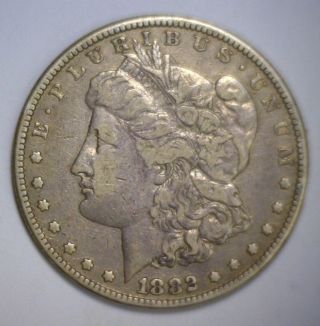 1882 Morgan Silver Dollar Vf Very Fine Philadelphia Issue photo