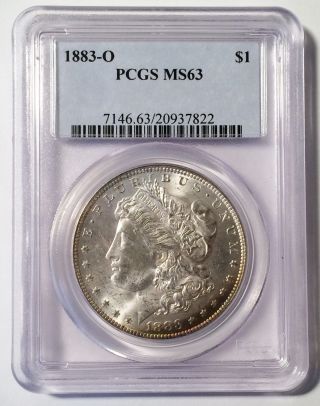 1883 - O Morgan Dollar - Pcgs - Ms 63 - Silver Dollar photo