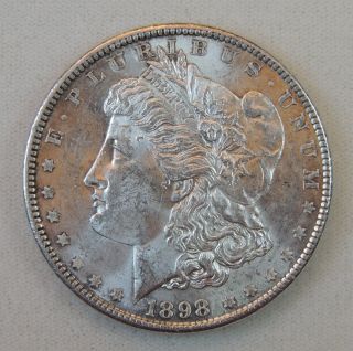 1898 - P $1 Morgan Silver Dollar - Bu/unc photo