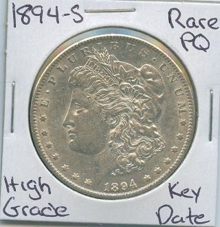 1894 - S Morgan Dollar Rare Key Date Us Pq Silver Coin photo