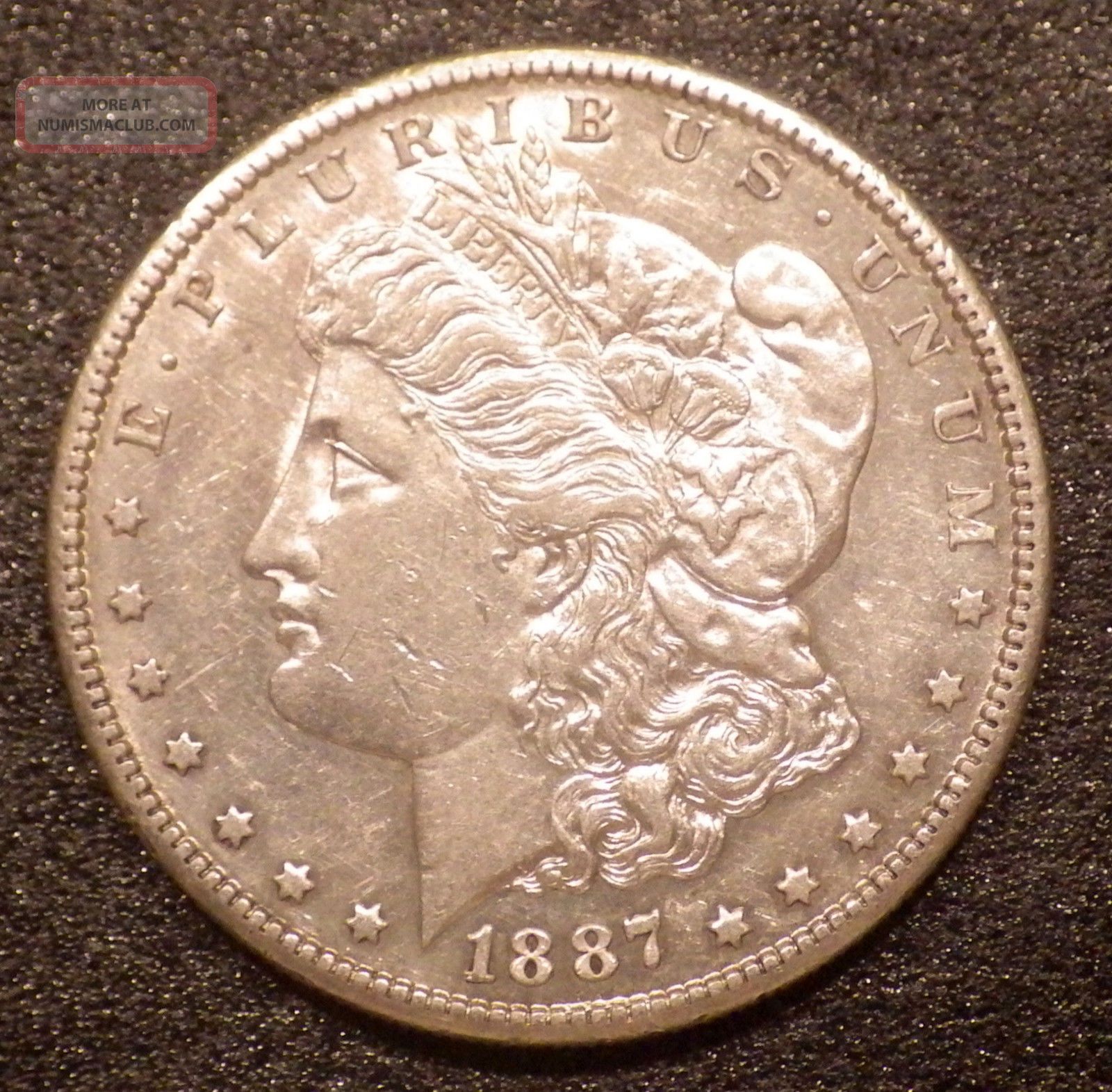 1887 - S Morgan Silver Dollar Top 100 Vam 2a Lustrous Bu Gem Key Date