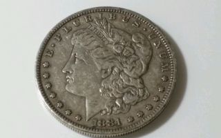 1881 $1 Morgan Silver Dollar photo