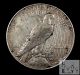 1934 D Vg Very Good,  Silver Peace Dollar $1 Us Coin Dollars photo 1