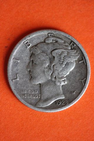 1928 - P Mercury Dime Winged Liberty Fast 90 Silver Us Bullion Coin 161 photo