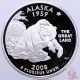 2008 S State Quarter Alaska Gem Proof Deep Cameo 90 Silver Us Coin Quarters photo 3