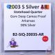 2003 S State Quarter Arkansas Gem Proof Deep Cameo 90 Silver Us Coin Quarters photo 2