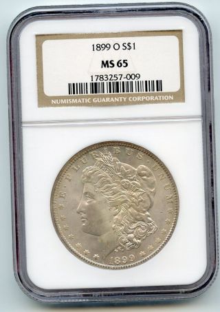 1899 0 Morgan Dollar Ngc Ms 65 Lovely Gem. photo