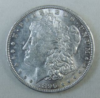 1896 - P $1 Morgan Silver Dollar - Solid Au photo