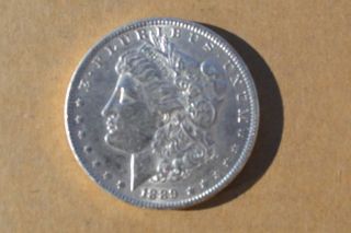 1889 Morgan Silver Dollar Coin photo