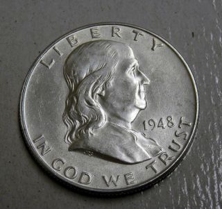 1948 - D Franklin Silver Half Dollar photo
