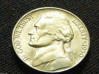 1950 D Fs Jefferson Nickel - Ms - Gld Toned - Real - Coin - Inv 223 photo