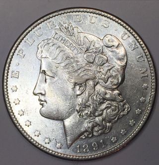 1891 - S $1 Morgan Silver Dollar  (mrg0262) photo
