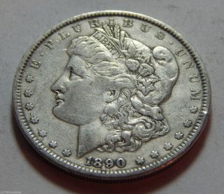 1890 Us Morgan Silver Dollar Coin photo