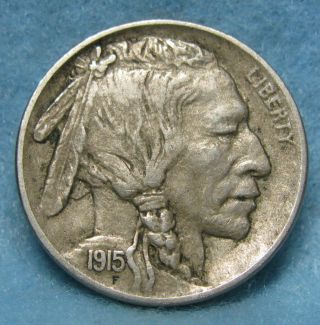 1915 Buffalo Nickel Choice Xf Coin photo