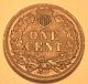 Tough Date 1884 Indian Head Penny In Xf/au. Small Cents photo 1