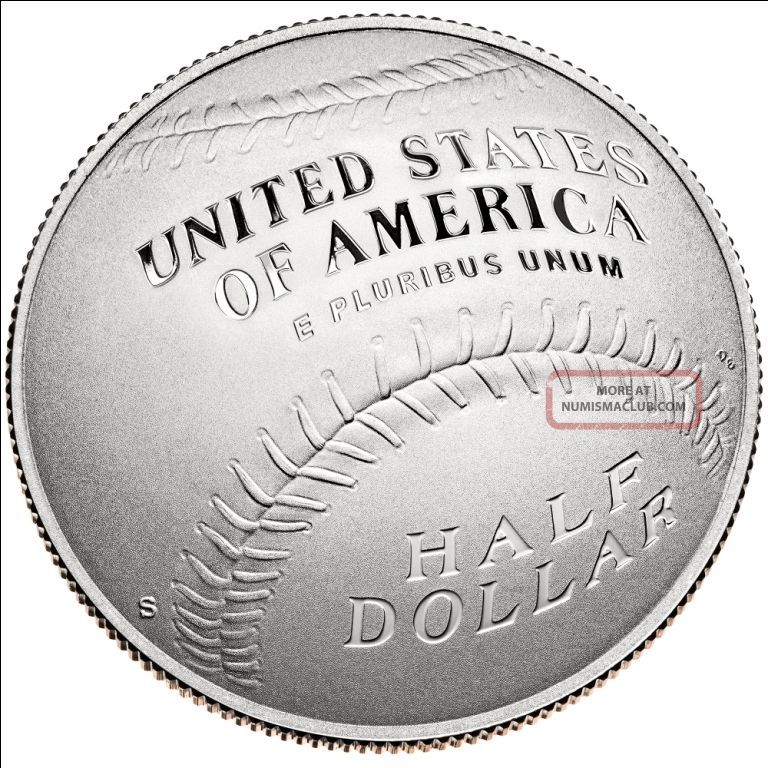 2014 National Baseball Hall Of Fame (hof) Proof Or Unc Clad Half - Dollar