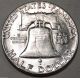 1950 P Franklin Silver Half Dollar Brilliant White Coin With Great Bell Lines Half Dollars photo 1