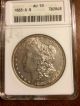 1883 S Morgan Silver Dollar Anacs Vf35 Dollars photo 11