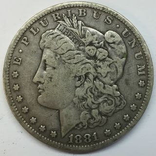 1881 O Morgan Silver Dollar photo
