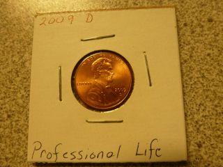 2009 D (denver) Lincoln Cent One Penny Professional Life photo