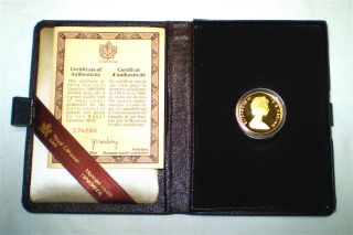 1986 Canadian $100 Dollar Coin 22k Gold Coin Proof Quality photo