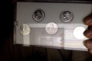 1999 Platinum Layered Quarters Uncirculated photo