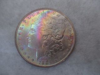 1886 - P Morgan Dollar Artifically Rainbow Toned photo